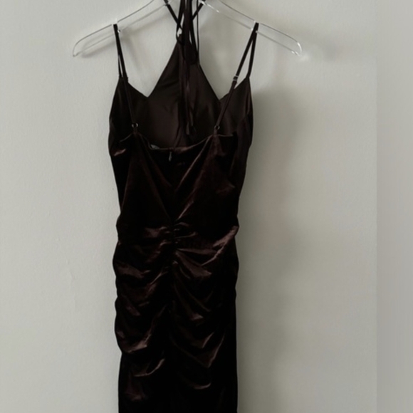 AKIRA Brown Dress Size Small - Picture 3 of 5